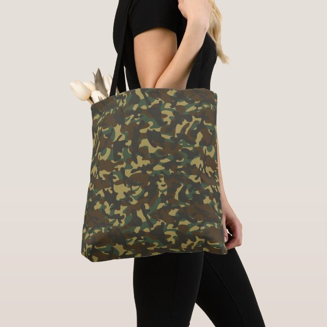 Forest Camouflage  Tote Bag (Close Up)