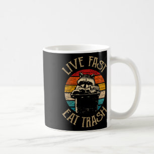 Forest Camper Gifts Live Fast Eat Trash Uni-adults Coffee Mug