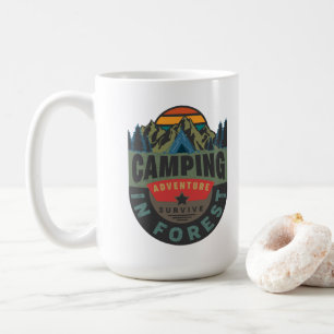 Forest Camping Adventure  Coffee Mug