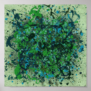 Forest Canopy Abstract Poster