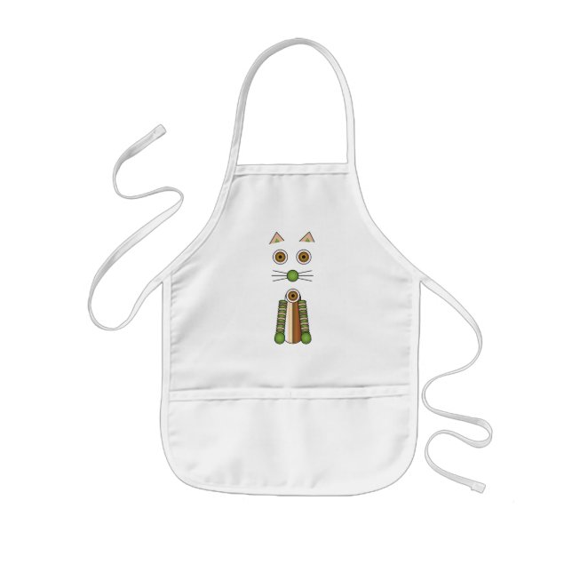 Forest Cat Kids Apron (Front)