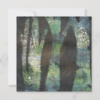 Forest Cathedral gelprint