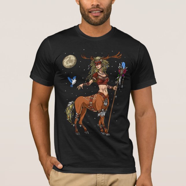 Forest Centaur Shaman T-Shirt (Front)