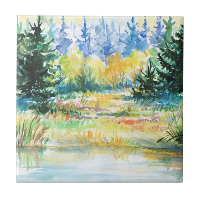 Forest Ceramic Tile (Front)