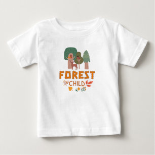 Forest Child Trees Deer Baby T-Shirt