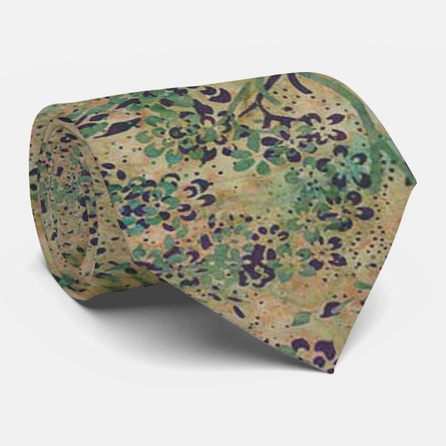 Forest Clearing Batik Tie (Rolled)