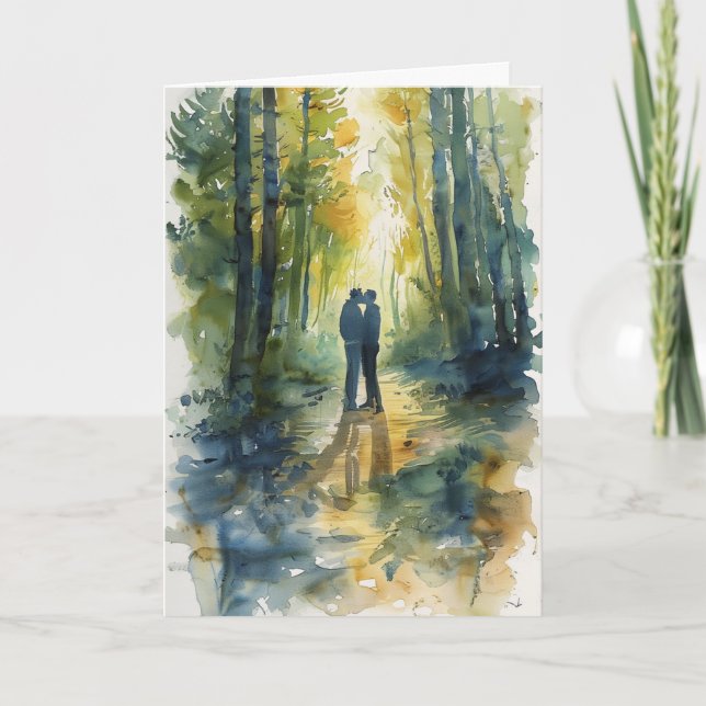 Forest Clearing Kiss Card (Front)