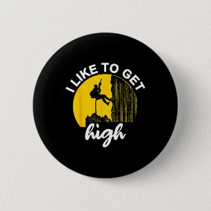 Forest Climber Bouldering Climb Outdoor Rock Climb 6 Cm Round Badge