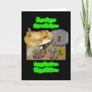 Forest Collage Halloween Card