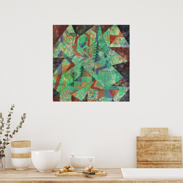 Forest-Construction by Paul Klee Poster (Kitchen)