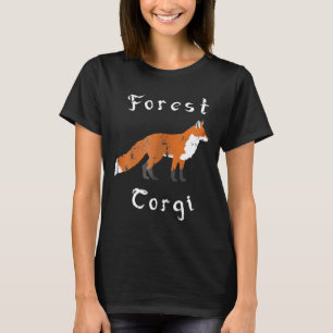 Forest Corgi Is A Fox Animal Pun Vintage T T-Shirt