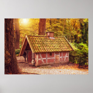 forest cottage poster