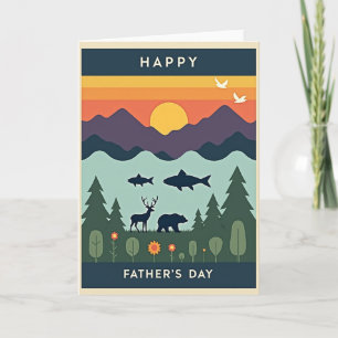 Forest Creature Fathers Day Card