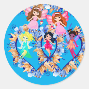 forest creatures classic round sticker