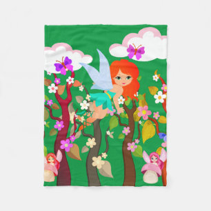 forest creatures  fleece blanket