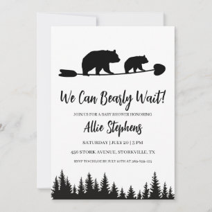forest cub we can bearly wait invitations