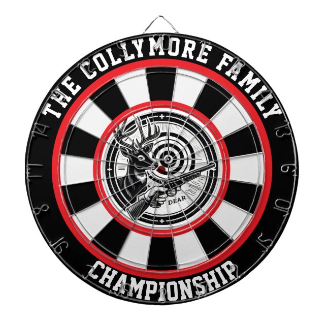 Forest Deer Bullseye Artwork Dartboard (Front)