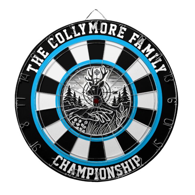 Forest Deer Target Wall Art Dartboard (Front)