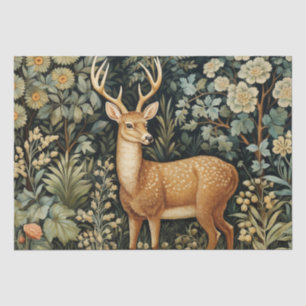 Forest Deer William Morris Cottagecore Decoupage Tissue Paper