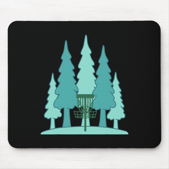 Forest Disc Golf Sket Disc Golfer Flying Disc  Mouse Pad (Front)