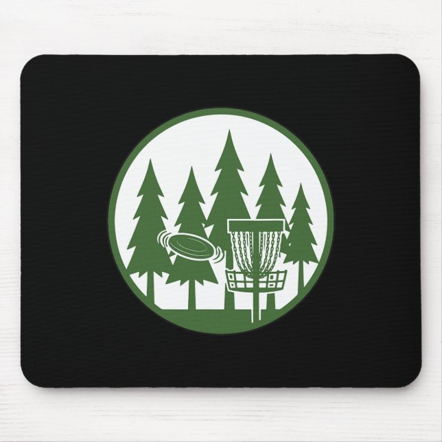 Forest Disc Golf Sket Flying Disc Frisbee Golf Sce Mouse Pad (Front)