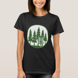 Forest Disc Golf Sket Flying Disc Frisbee Golf Sce T-Shirt