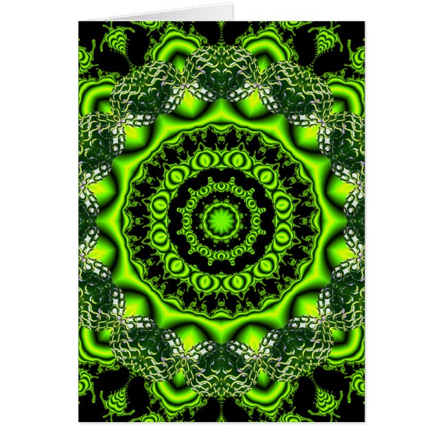 Forest Dome Mandala, Abstract Green Woods (Front)