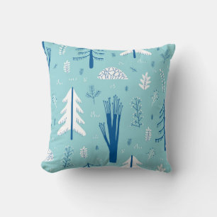 Forest Doodles: Creative Seamless Pattern Cushion