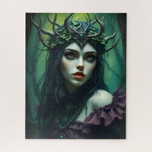 Forest Dryad Queen - Mystical Nature Fantasy Jigsaw Puzzle
