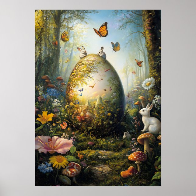 Forest Easter Egg Fantasy Poster (Front)