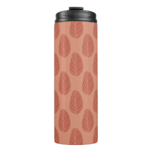 Forest Echo Clay Orange Terracotta Thermal Tumbler