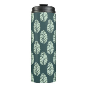 Forest Echo Deep Teal Light Mint Thermal Tumbler