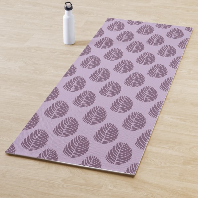Forest Echo Lavender Mist Dusty Plum Yoga Mat (In Situ)