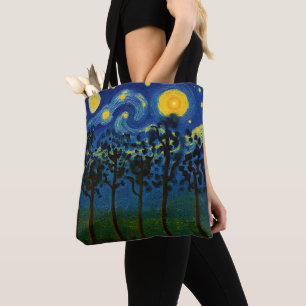 Forest Echoes of Infinity – A Forest Landscape Tote Bag