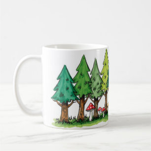 Forest Edge with Mushrooms Mug