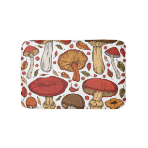 Forest Edibles: Vintage Wild Collection. Bath Mat