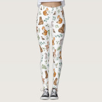 Forest Fable Woodland Animals Greenery Pattern