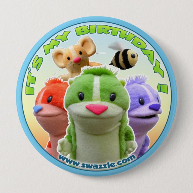 Forest Fables Birthday Button (Front)