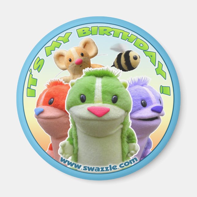 Forest Fables Birthday Magnet (Front)