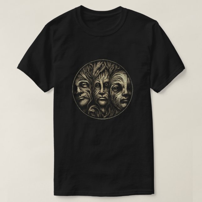 Forest Faces T-Shirt (Design Front)