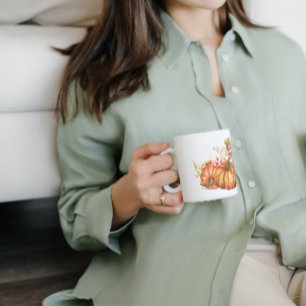Forest Fairy & Autumn Pumpkin Bouquet  Coffee Mug