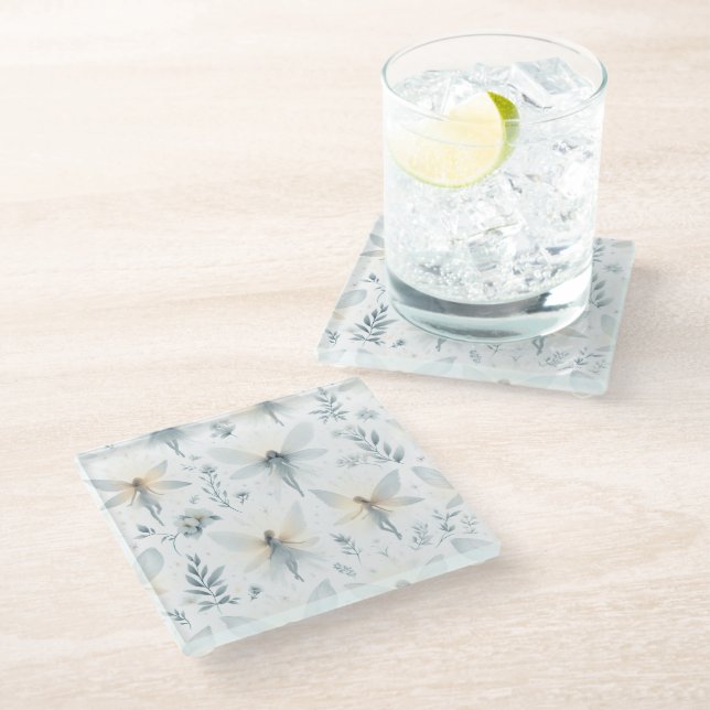 Forest Fairy Glass Coaster (Angled)
