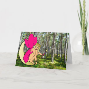 Forest Fairy Lady Greeting card