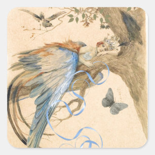 Forest Fairy Square Sticker