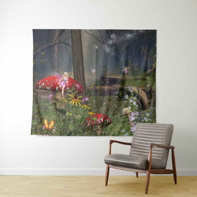 Forest Fairy tapestry (In Situ (Horizontal))
