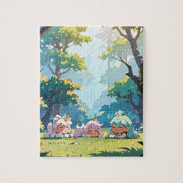 Forest Fantasy Girl Puzzle (Vertical)