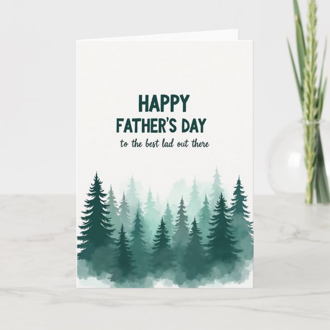 Forest Fathers Day Card (Front)