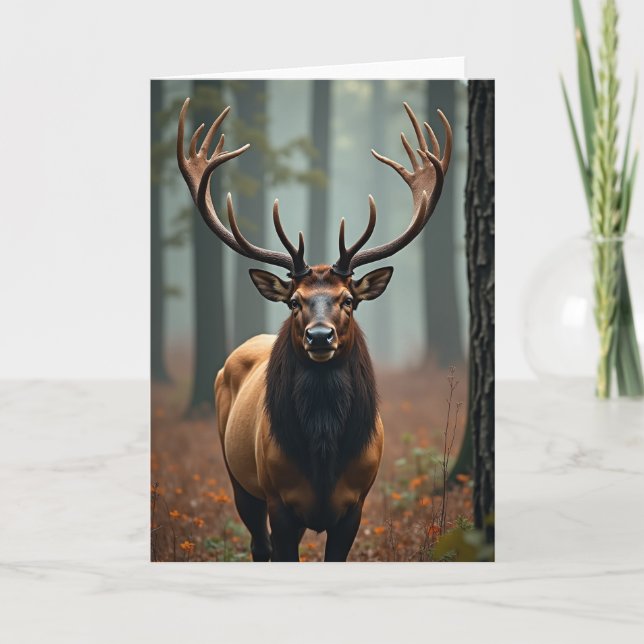 Forest Fathers Day Deer Card (Front)