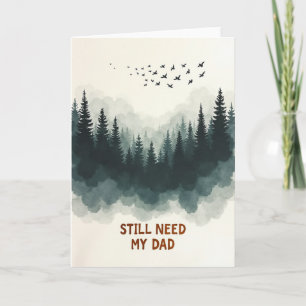 Forest Fathers Day Greeting Card