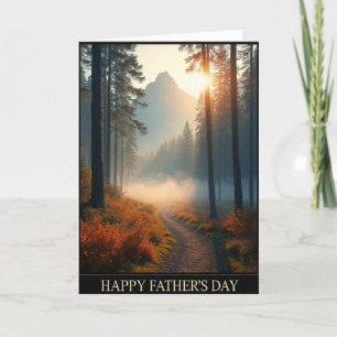 Forest Fathers Day Path Card